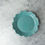 Thumbnail: handmade ceramic sandwich plate with scalloped edge and pine cone texture, glazed finish
