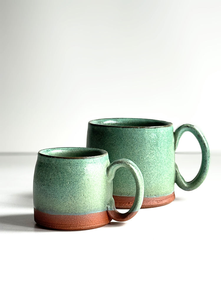 Thumbnail: Handmade Espresso Cup, 4 oz Ceramic Coffee Cup, Wheelthrown Stoneware Tasse