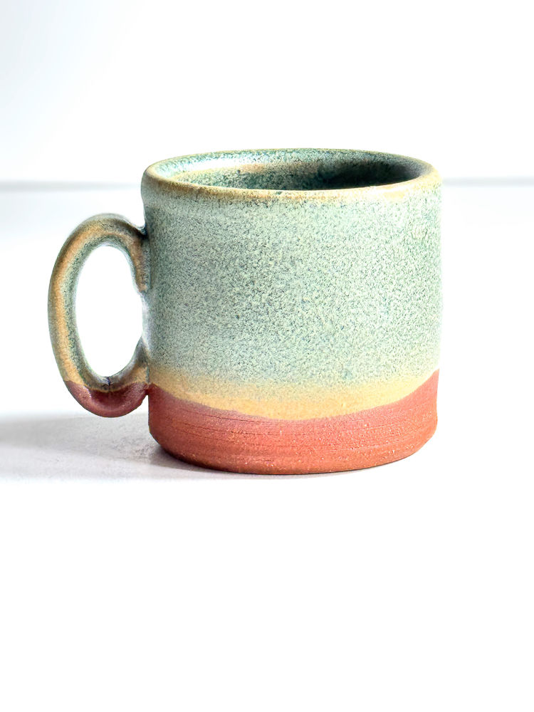 Thumbnail: Handmade Espresso Cup, 4 oz Ceramic Coffee Cup, Wheelthrown Stoneware Tasse