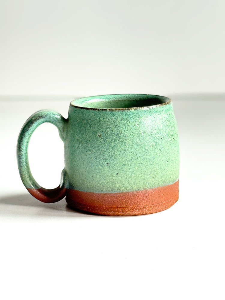 Thumbnail: Handmade Espresso Cup, 4 oz Ceramic Coffee Cup, Wheelthrown Stoneware Tasse