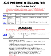 ESTA Track Rental Info Guide
