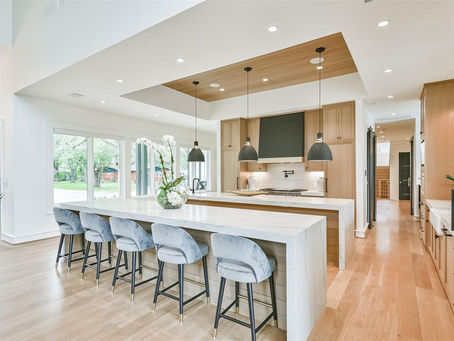 a sleek kitchen area showcasing modern interior design