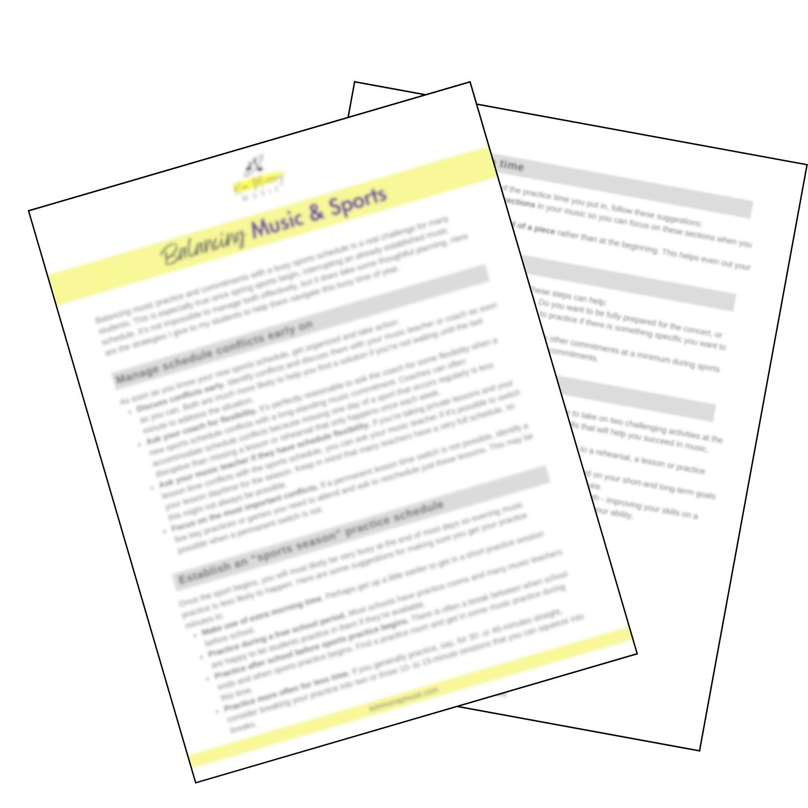 Balancing Music & Sports