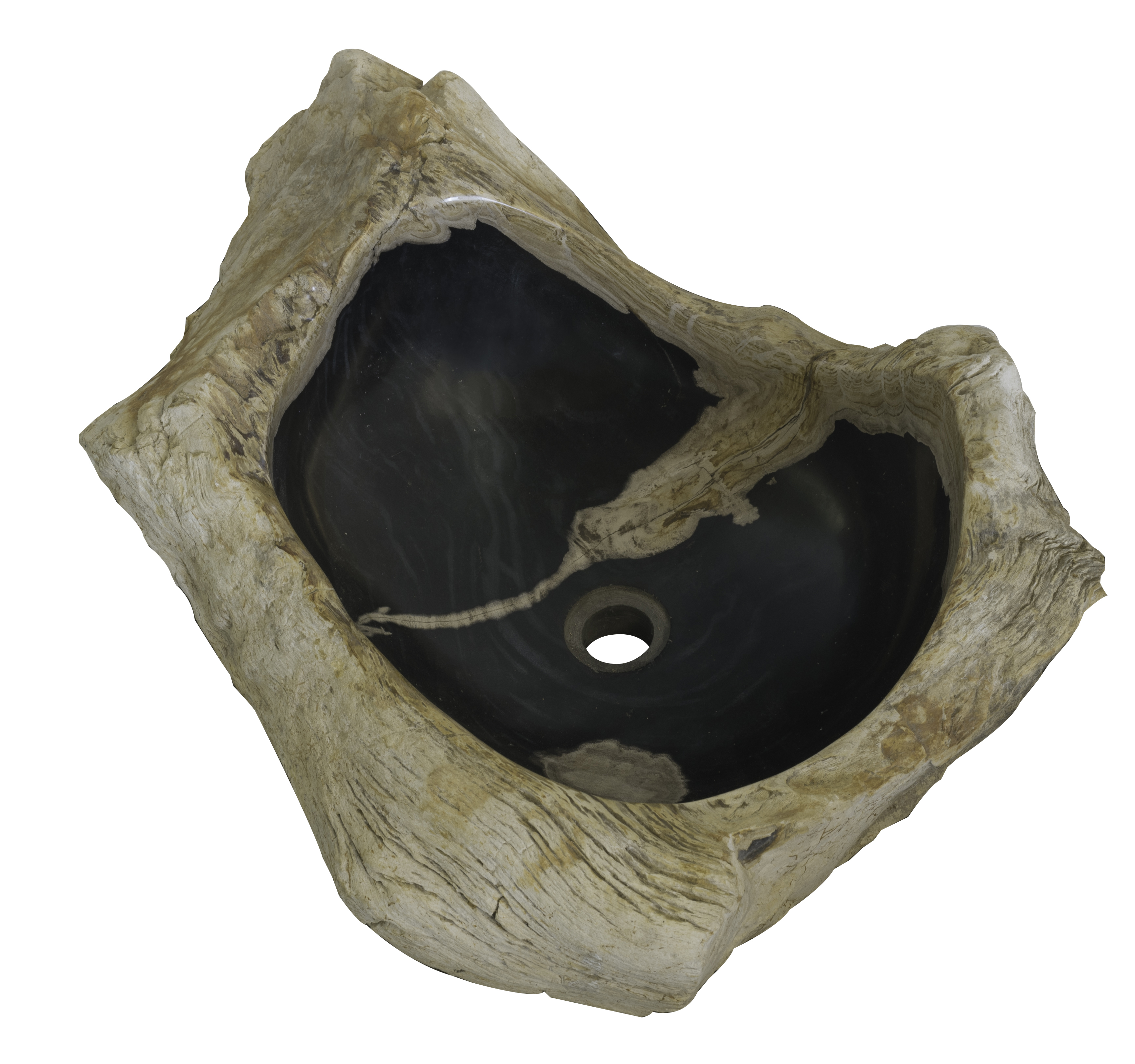Petrified Wood Organic Wash Basin L