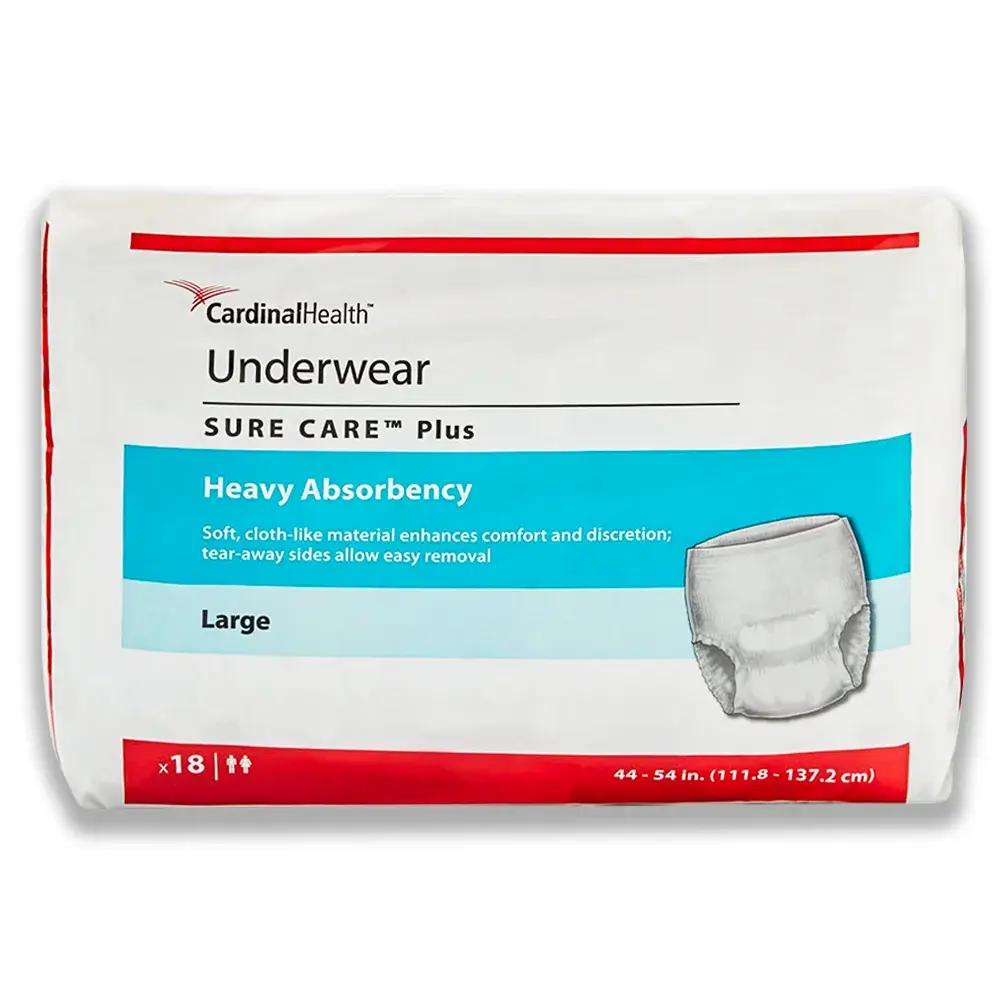 Sure Care Plus heavy absorbency adult protective underwear package