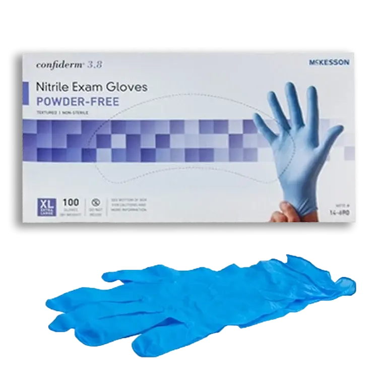 Confiderm 3.8 Nitrile Exam Gloves Powder Free - NonSterile
