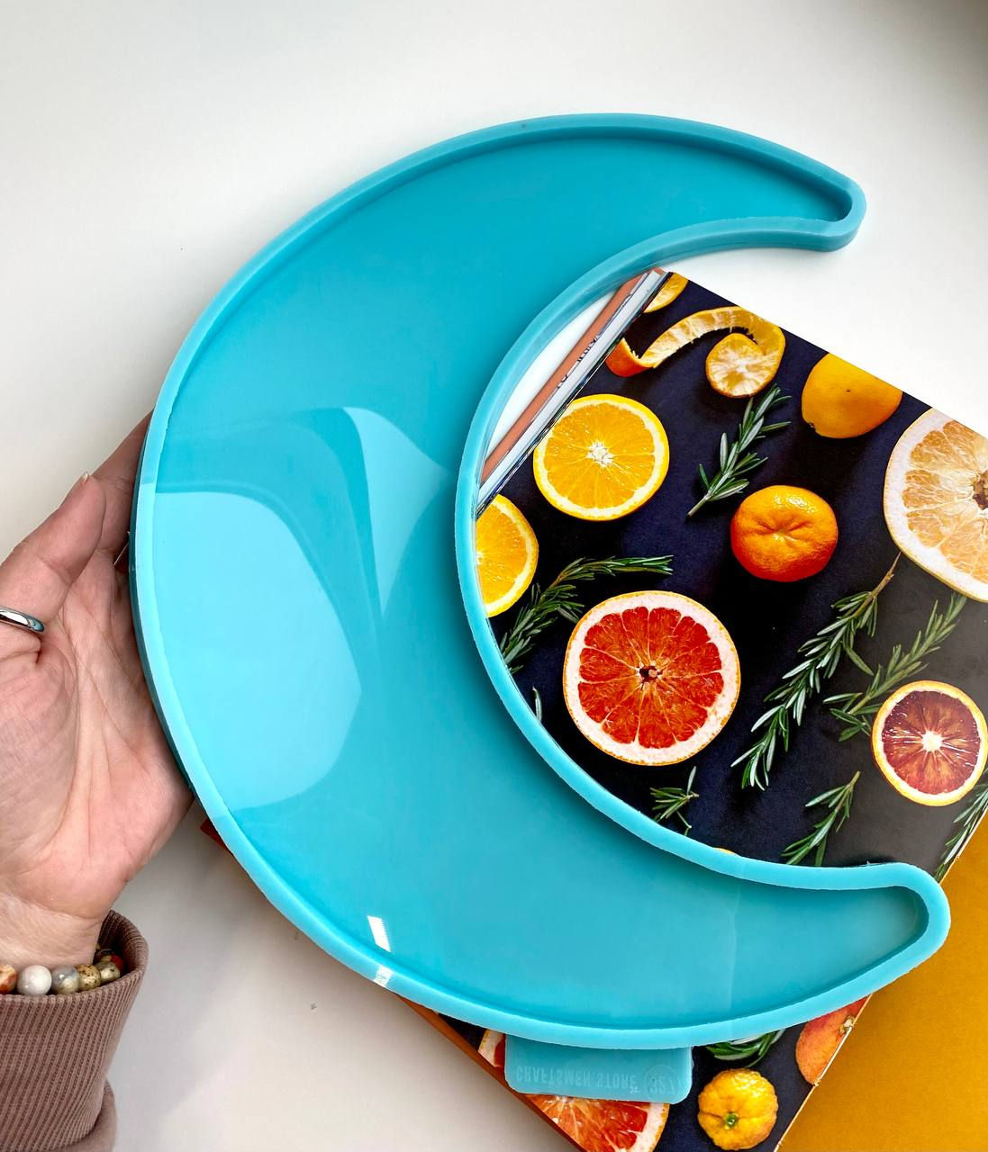 Model №327 Forma silikonowa Półksiężyc Talerz do serwowania