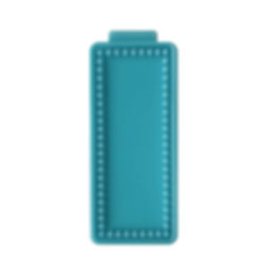 Model No. 211 Silicone mold "Bottom for handbag", 10x25 cm