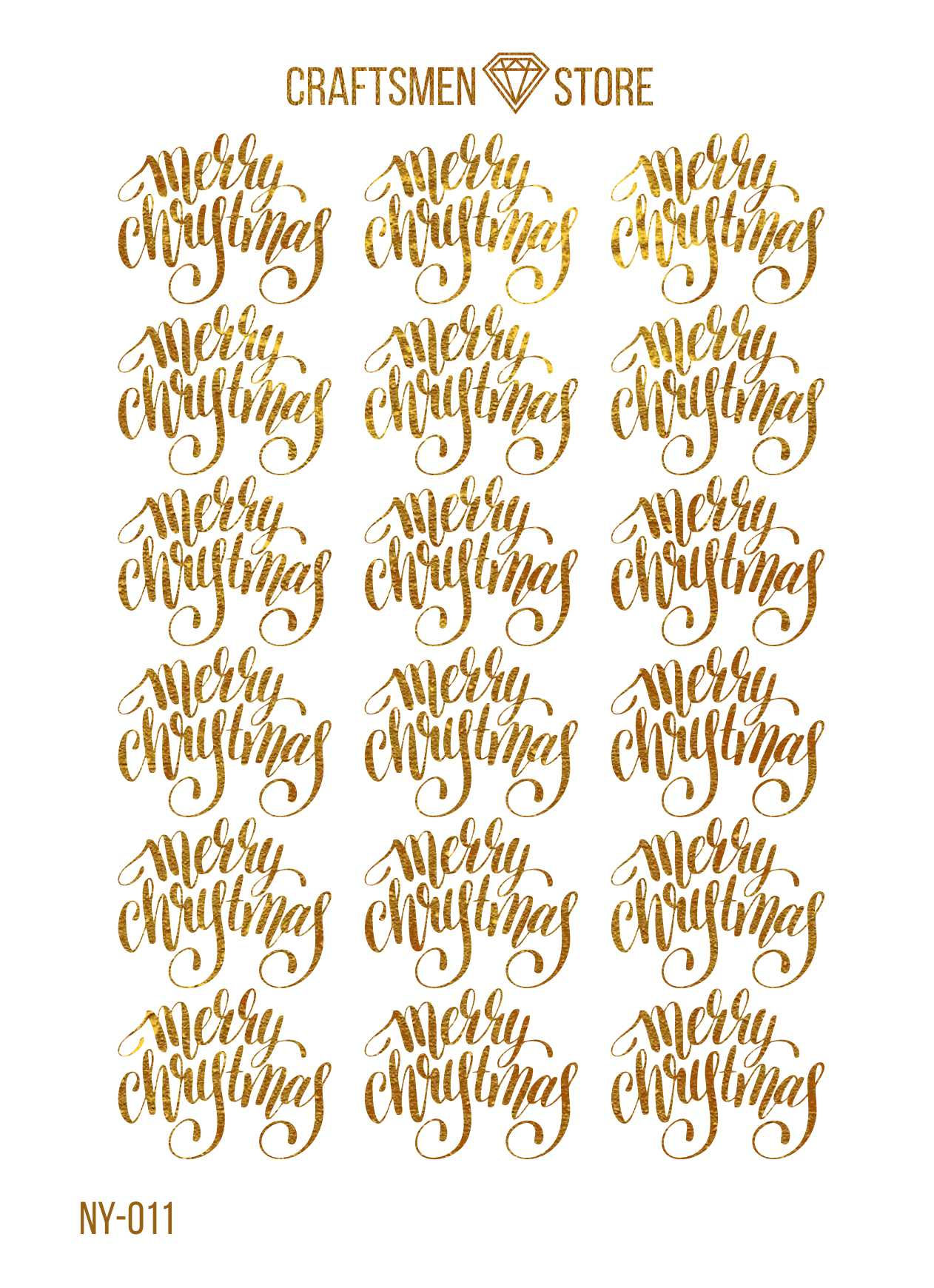 Fine sticker New Year NY-011