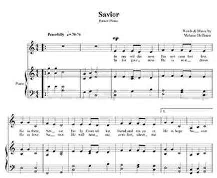 Hoffman House Gethsemane Song Sheet Music