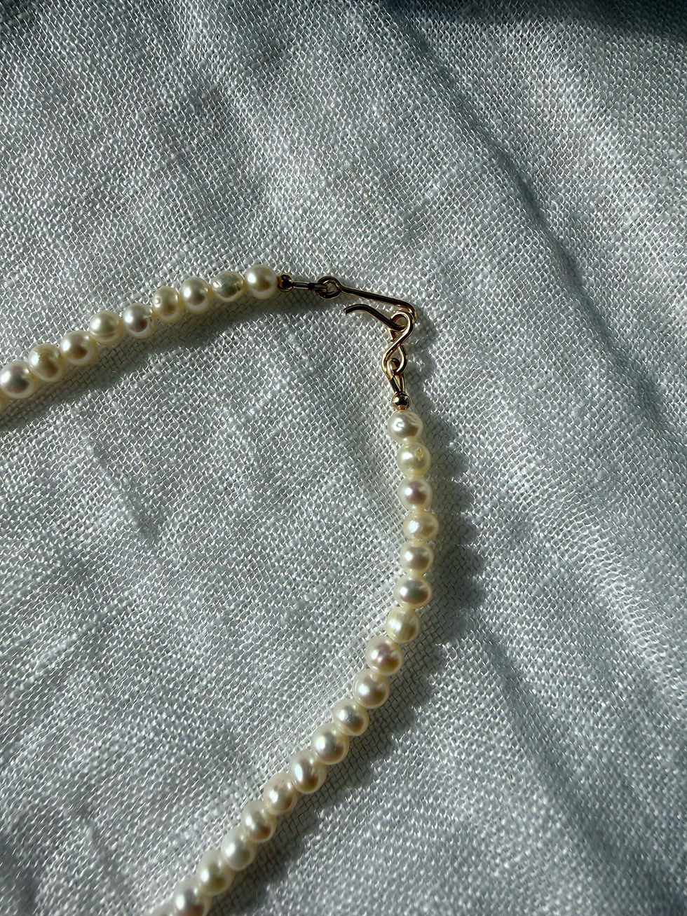 Thumbnail: Bridal Collection: Cluster & Drop Pearl Necklace