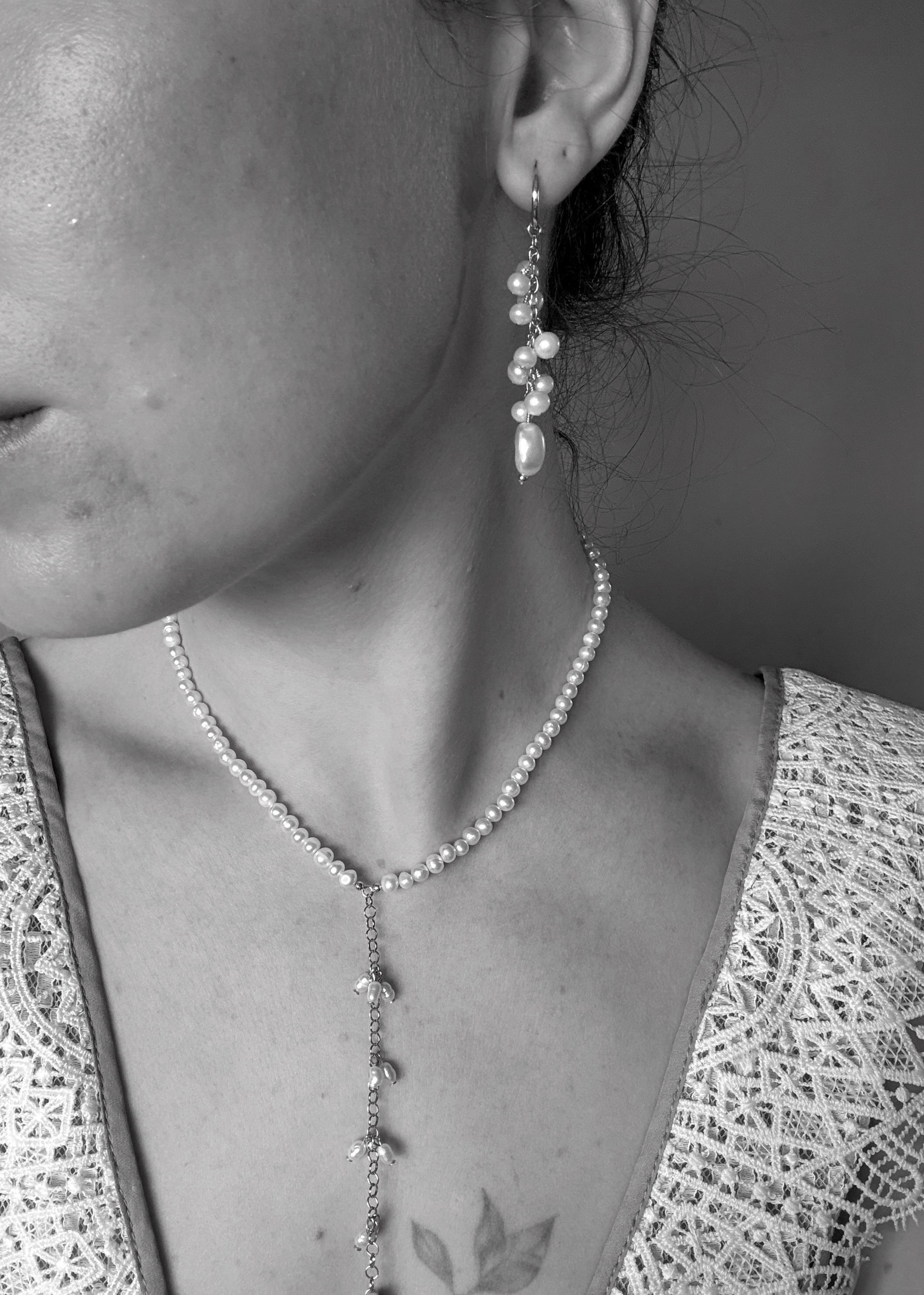 Bridal Collection: Gold Cluster Pearl Earrings