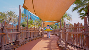 Neon Galaxy Launch - Spaceman Through Dubai