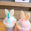 Miniatura: 24PZAS VASO DOBLE PARED "CUTE BOLA DE HELADO DE CONEJO" CON POPOTE