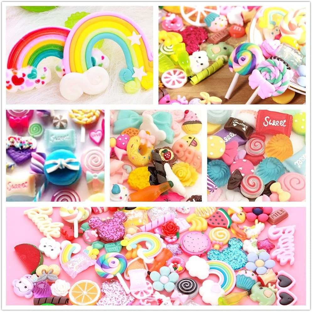 500PZAS SLIME CHARMS KAWAII CUTE "SURTIDO"