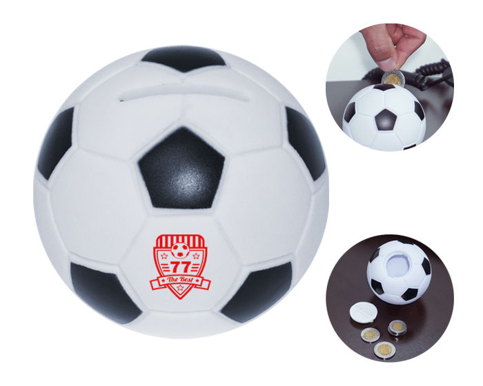 100PZAS ALCANCÍA EN FORMA DE BALÓN DE FUTBALL