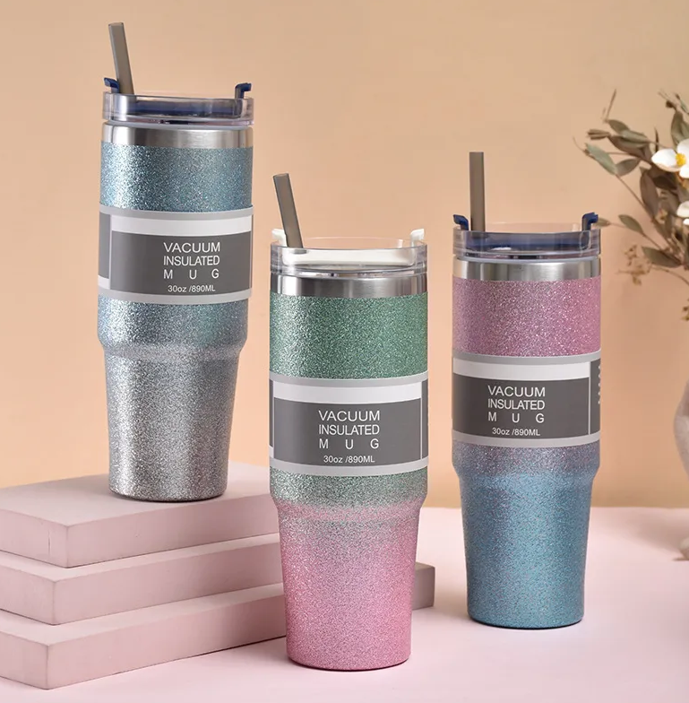 Miniatura: 25PZAS TERMO MUG CON GLITTER, INSULADO  30OZ  "GLI30OZ"