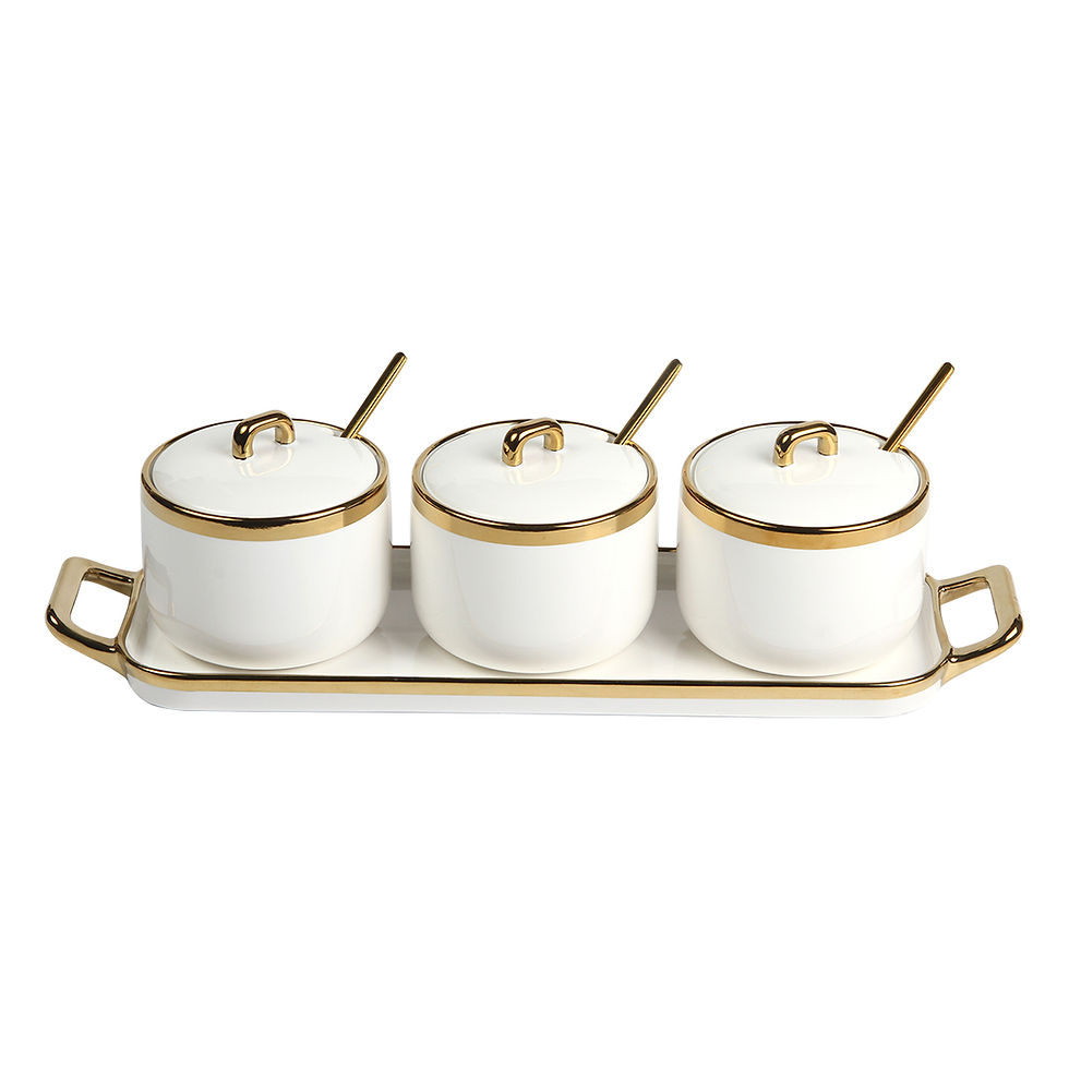 Miniatura: 12PZAS SET DE TAZA CERÁMICAS FILO DORADO 320ML  "MARICO"