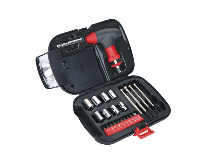 Miniatura: 10PZAS SET DE HERRAMIENTAS CON LÁMPARA "NAVI"