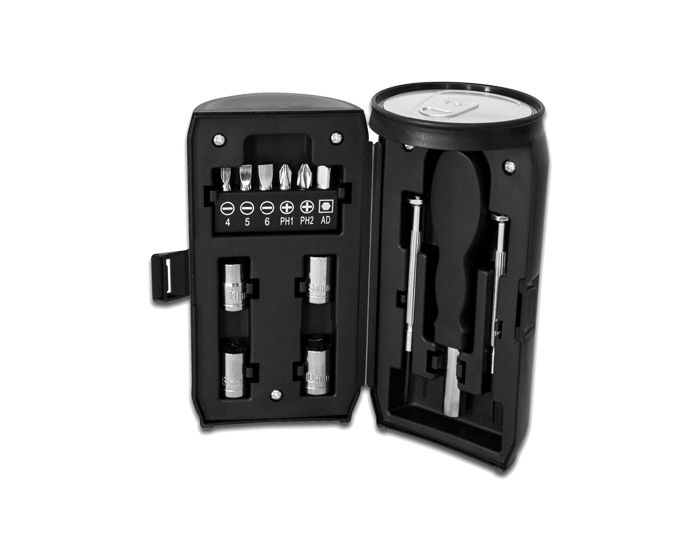 Miniatura: 10PZAS SET DE HERRAMIENTAS EN "FORMA DE LATA"