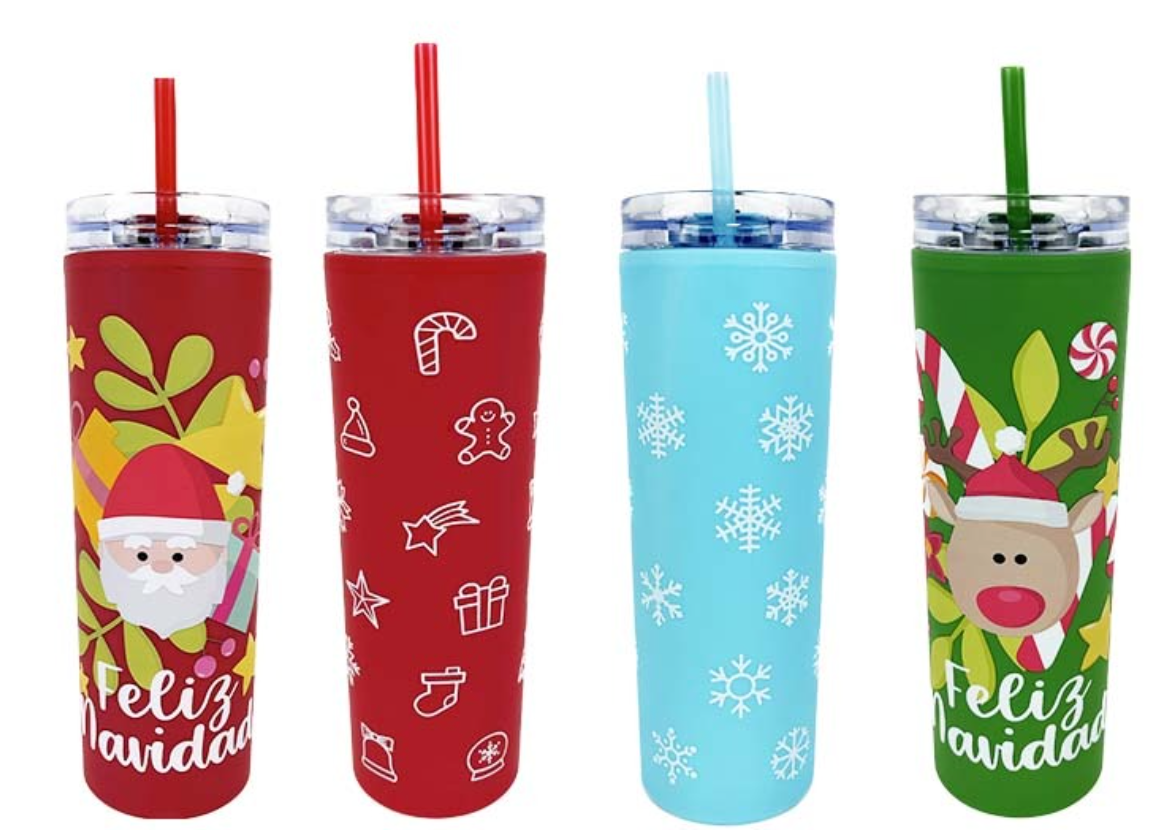 SKINNY MATE CON DISEÑOS NAVIDEÑOS 650ML