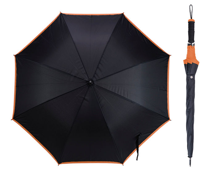 Miniatura: Paraguas Automático de Fibra con Orilla de Color 102.5 cm