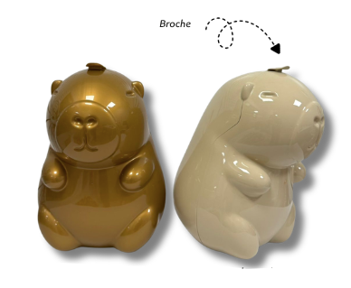 50PZAS DULCERO EN FORMA DE "CAPIBARA JUMBO"