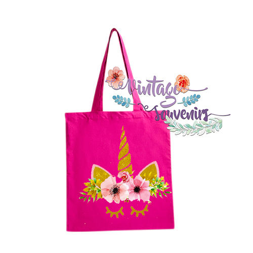Miniatura: BOLSA DE ALGODÓN ECONÓMICA CON PERSONALIZADO "CUTE"