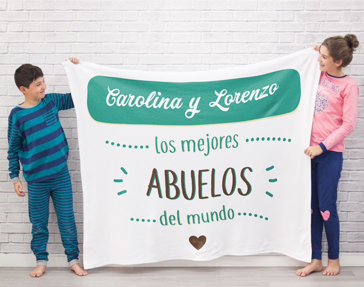 Miniatura: 10PZAS FRAZADA DE TELA POLAR PERSONALIZADA