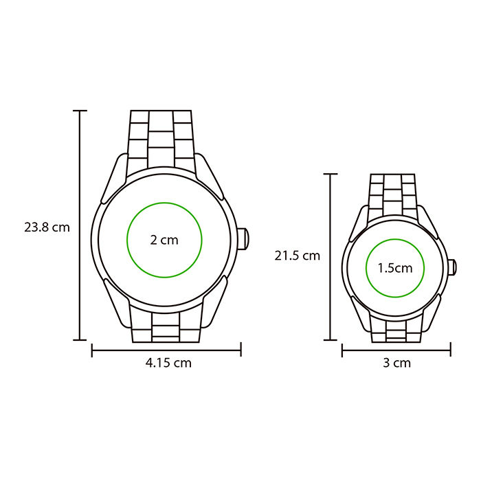 Miniatura: 10PZA RELOJ METÁLICO CRISTAL MINERAL RESISTENTE "PULSO"