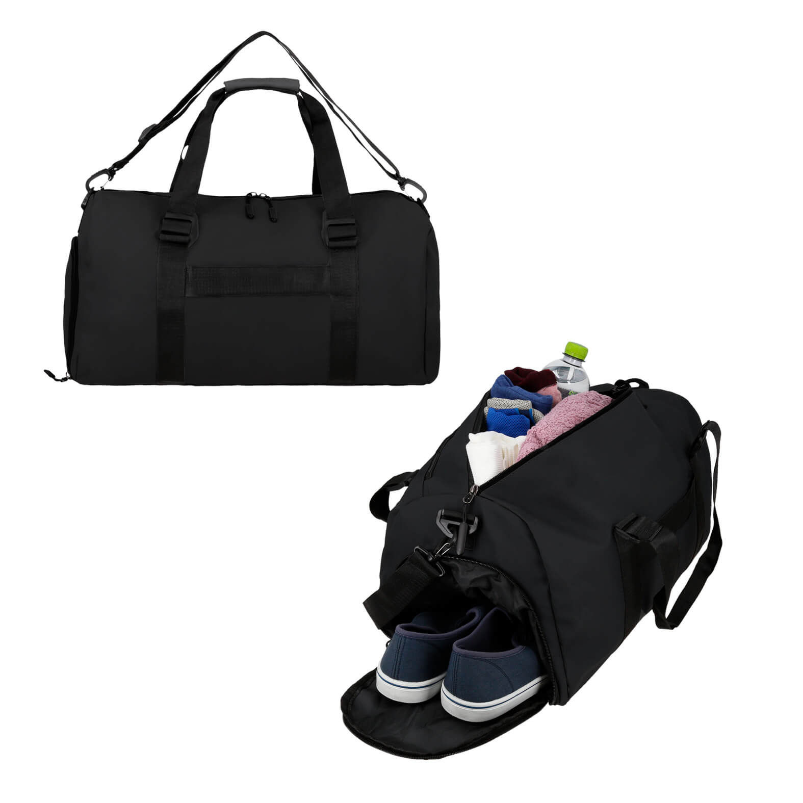 10PZAS MALETA DEPORTIVA DE 1 COMPARTIMENTOS CON BOLSA INTERNA "MALM"