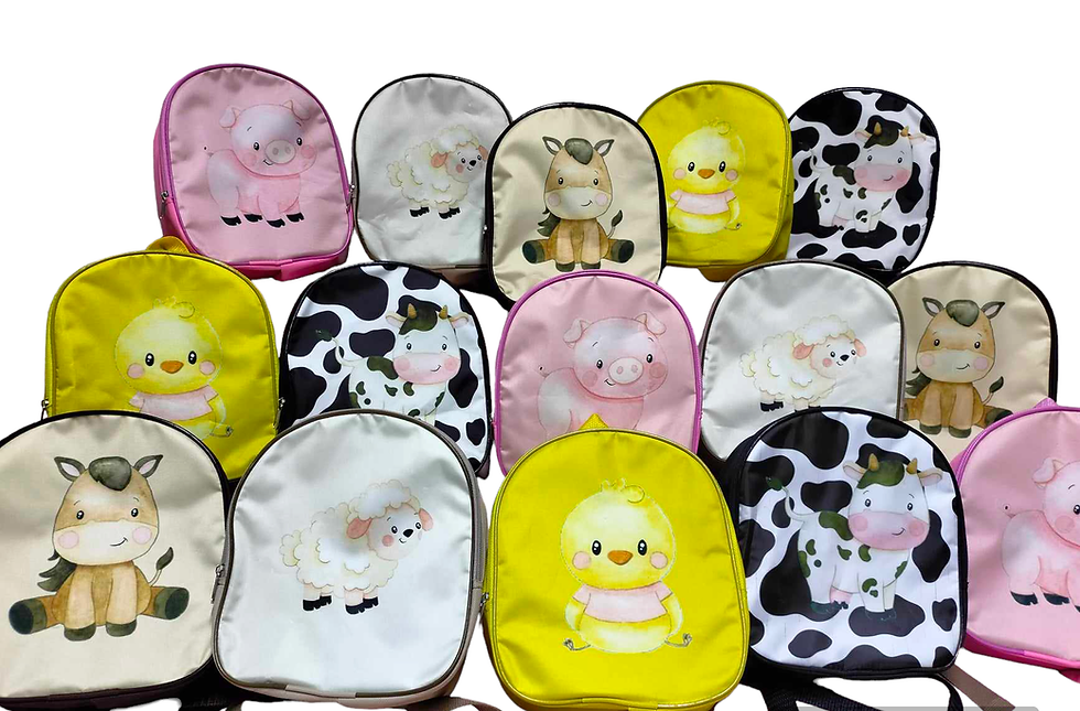 Miniatura: 25 PZAS MOCHILAS DE FABRICACIÓN ESPECIAL PERSONALIZADA 23X20CMS