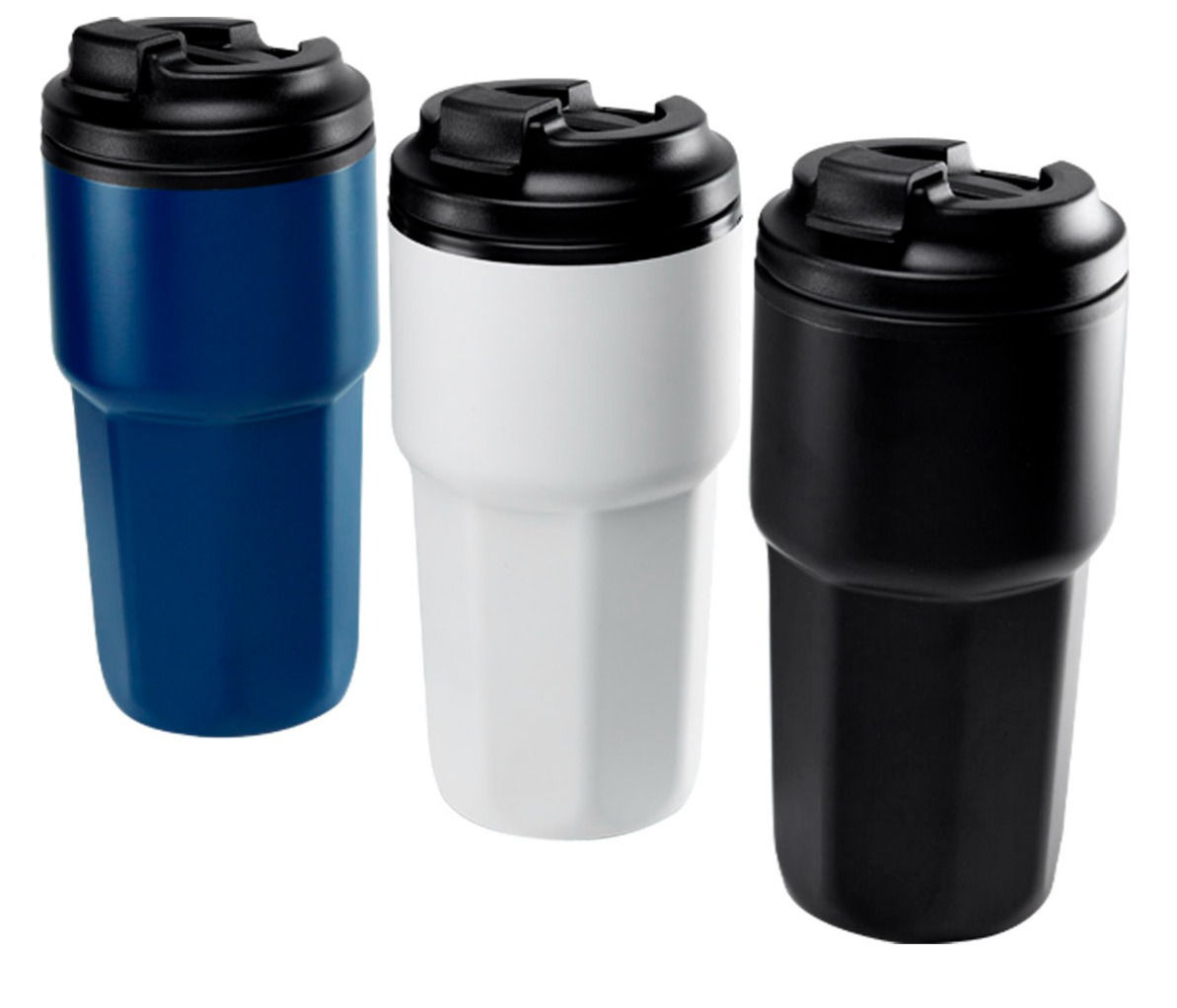 24PZAS TERMO DOBLE PARED PLÁSTICO Y METAL HEXAGONAL 520ML "JAU"