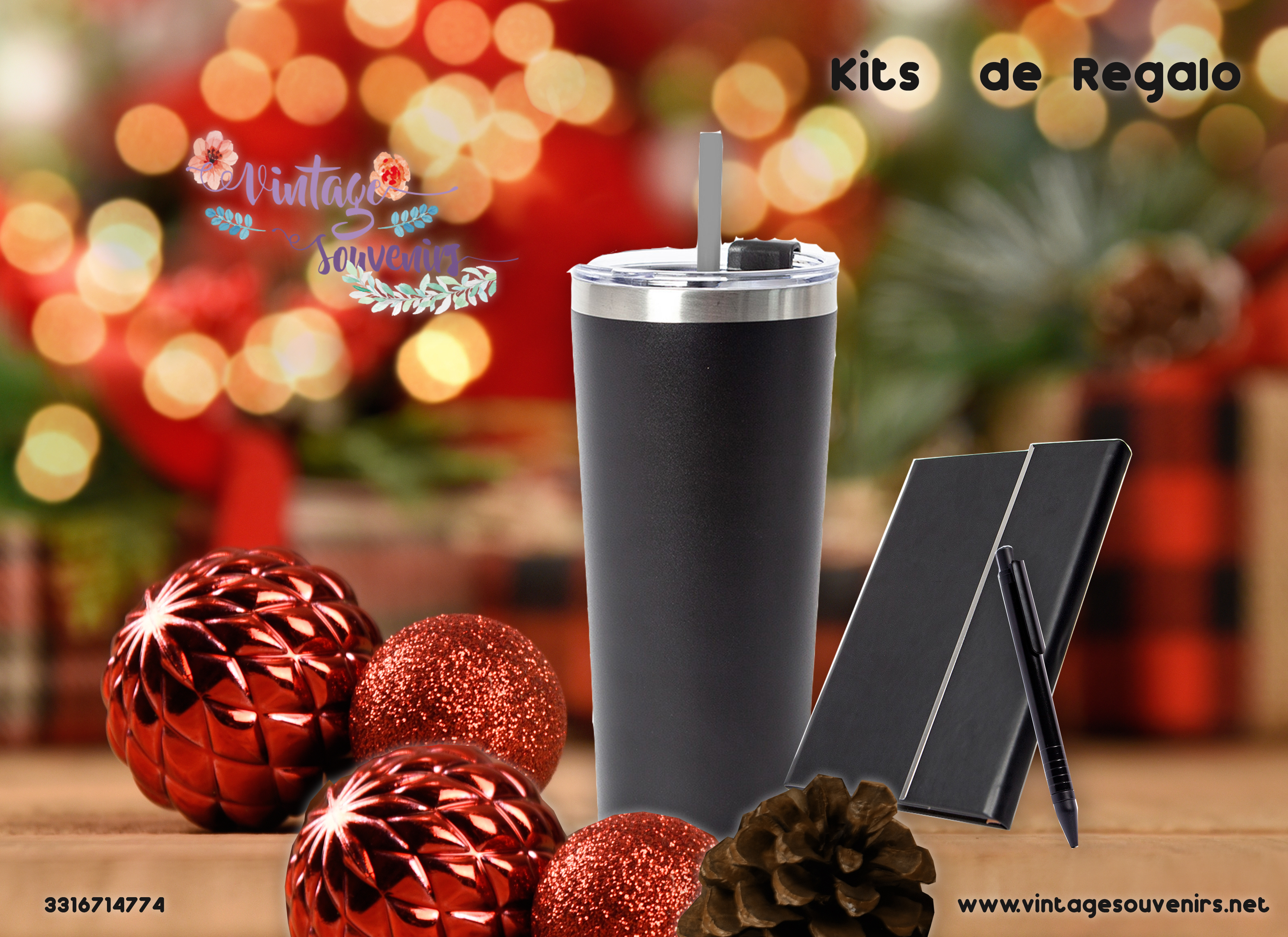 KIT DE REGALO TERMO-LIBRETA-BOLÍGRAFO  "POP-PLUS"