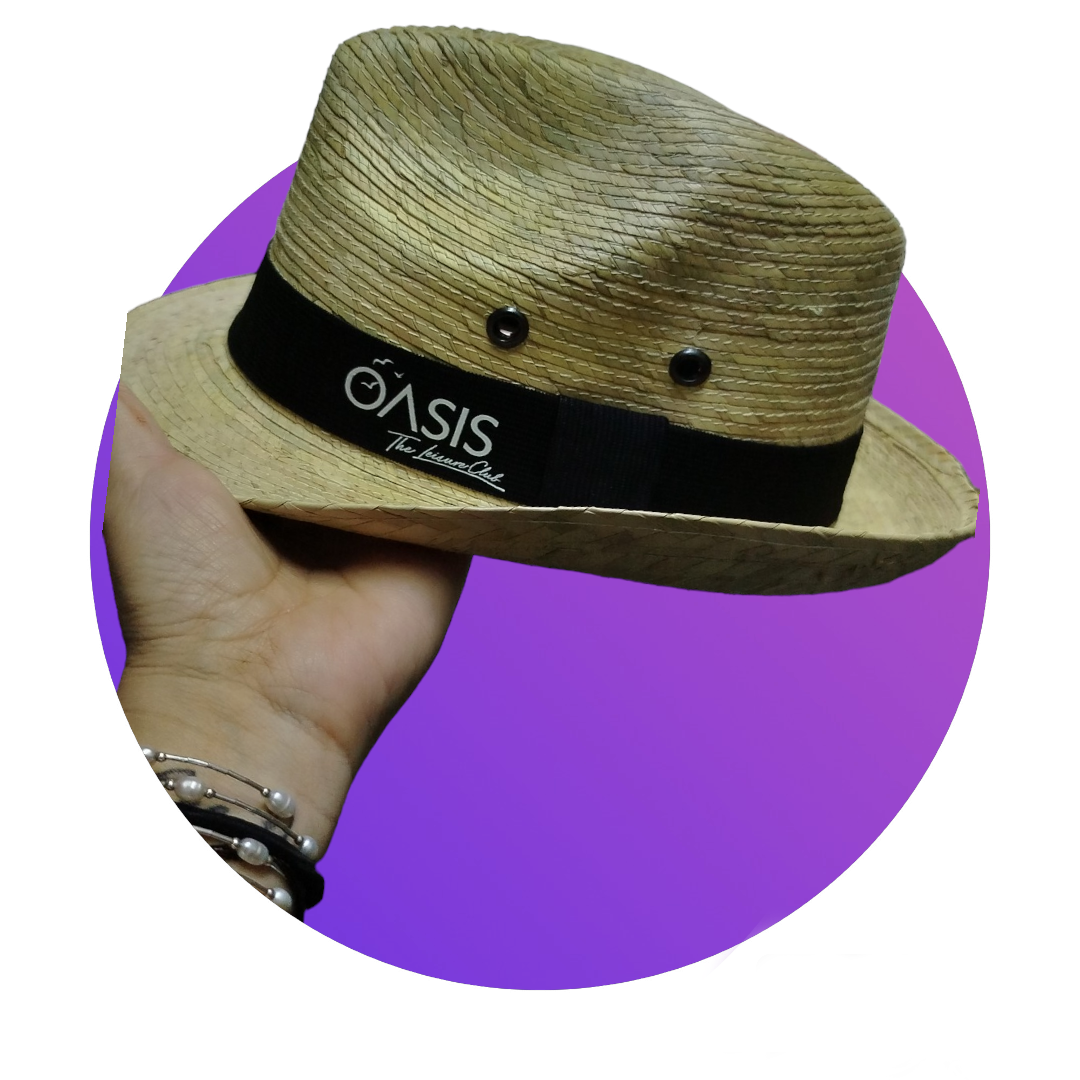 100PZAS SOMBRERO DE PALMA PARA CABALLERO TIPO CUBANO "HAVANA"