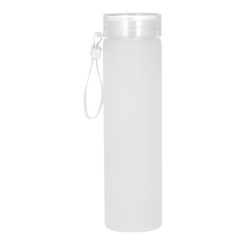 Miniatura: Botella de Vidrio para Agua con Tapa Tipo Rosca 320ml "Pastel" - Compacta, Práctica y Estilizada
