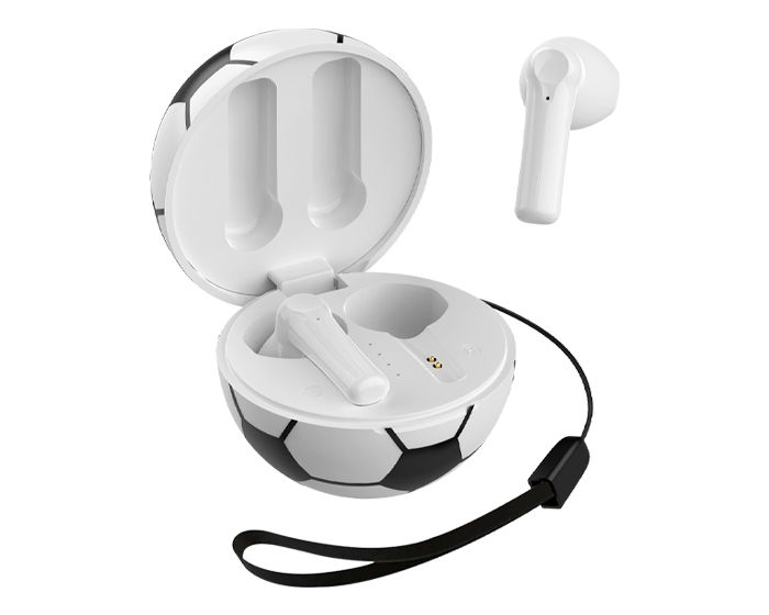 Miniatura: 50PZAS AUDÍFONOS BLUETOOTH CON ESTUCHE EN FORMA DE FUTBOL SOCCER "MUNDIAL"