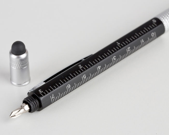 Miniatura: 100PZA BOLÍGRAFO DE PLÁSTICO 6 EN 1 RETRÁCTIL CON DESARMADOR "HEXA"