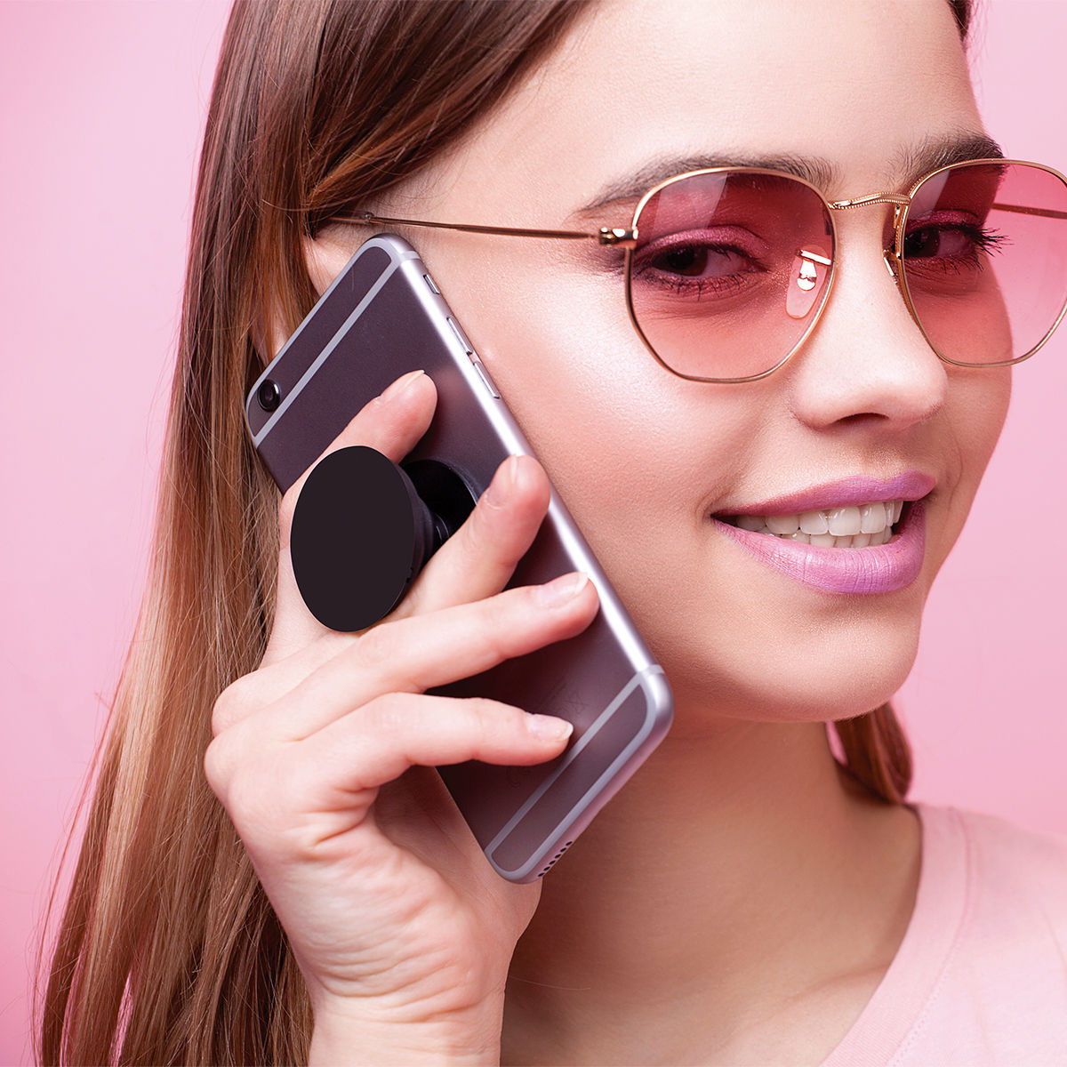 SUJETADOR PLÁSTICO PARA SMARTPHONE "STAND POP"