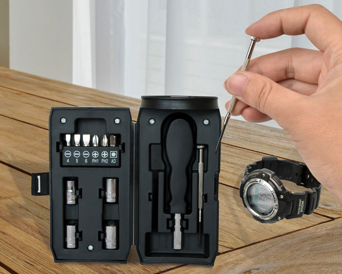 Miniatura: 10PZAS SET DE HERRAMIENTAS EN "FORMA DE LATA"