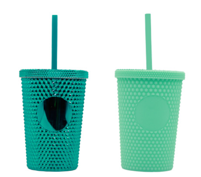 Miniatura: 24PZAS VASO SIMULACIÓN DE DIAMANTE TIPO STARBUCKS  (11OZ) "MINI DIMANTE "