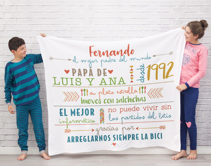 Miniatura: 10PZAS FRAZADA DE TELA POLAR PERSONALIZADA