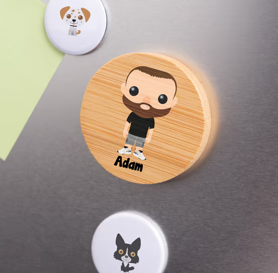 Miniatura: 50PZAS DESTAPADOR DE MADERA CON IMAN "PORTI"