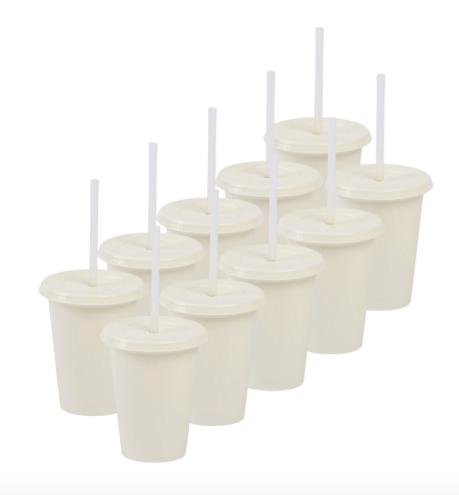 Miniatura: VASO VENTI PLÁSTICO MINI 12OZ CON POPOTE "MINIVENTI PASTEL"