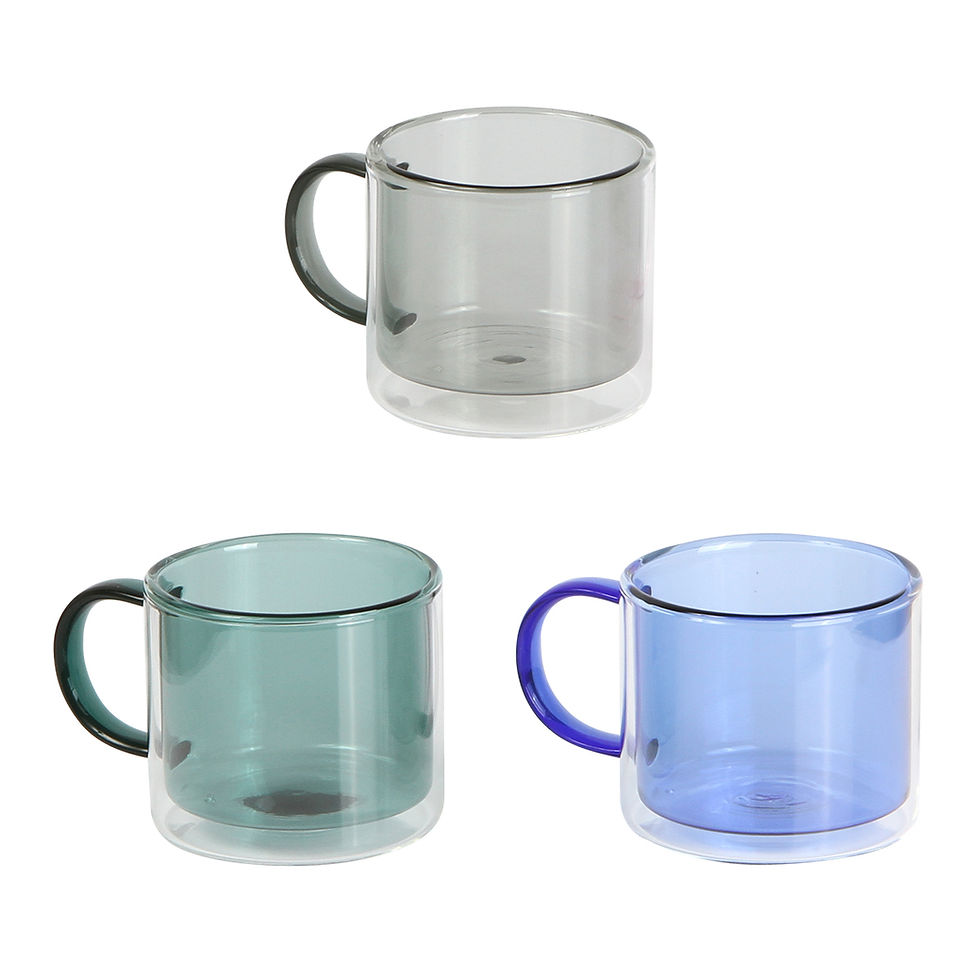 Miniatura: TAZA DE VIDRIO COLOR TRANSLUCIDO "BIG"