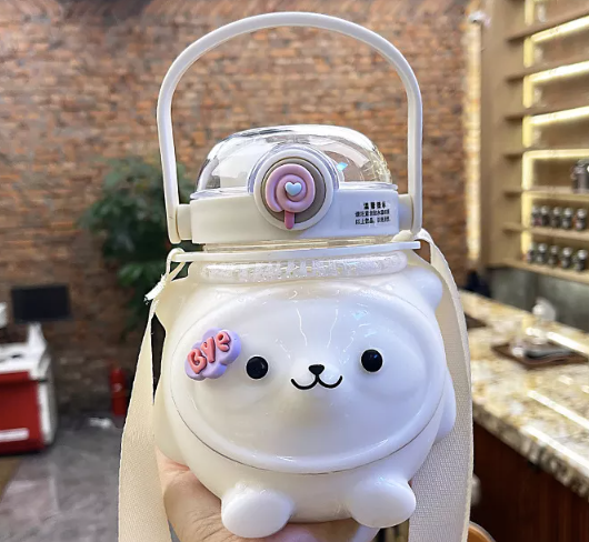 Miniatura: 10PZAS CANTIMPLORA DE CARITA DE OSITO DE 1L