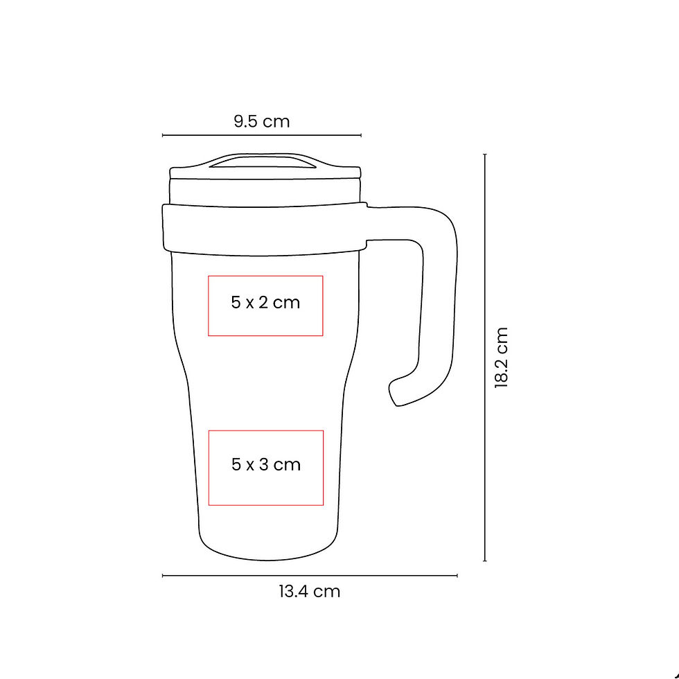 Miniatura: Termo Doble Pared Insulado con Asa 600 ml