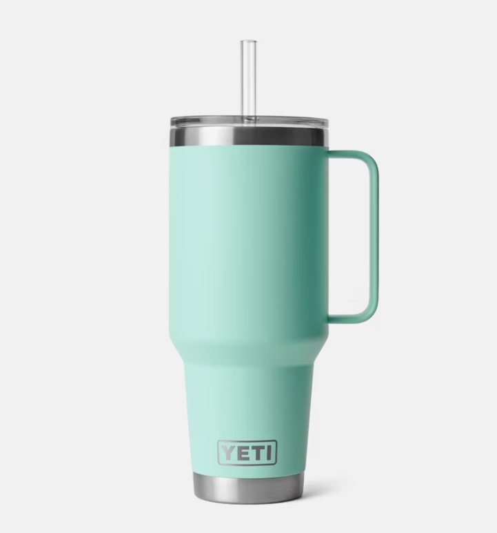 Termo de Acero Inoxidable con Asa y Popote 42 oz