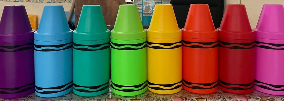 Recipiente Tipo Crayola para Dulcero o Estuche "Crayon Jumbo" – Creatividad y Versatilidad en un Solo Producto