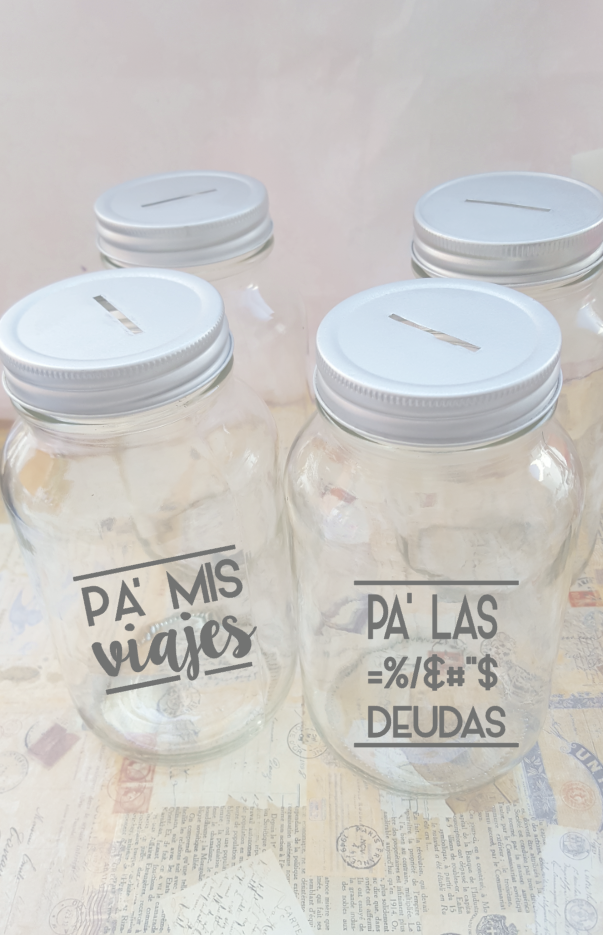 Miniatura: ALCANCÍA DE VIDRIO CHICA Y MEDIANA
